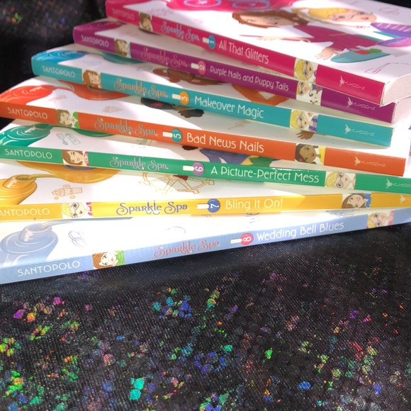 Jill Santopolo Sparkle Spa Book Set of 7 Like New - Picture 4 of 6